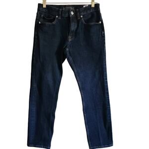 EVERLANE UNIFORM‎ The Slim 4 Way Stretch Jean Dark Blue Wash Men's Size 28*